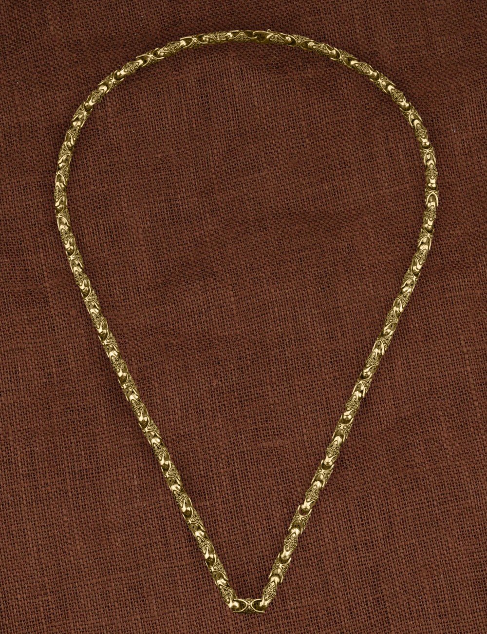 Цепь из лимонного золота