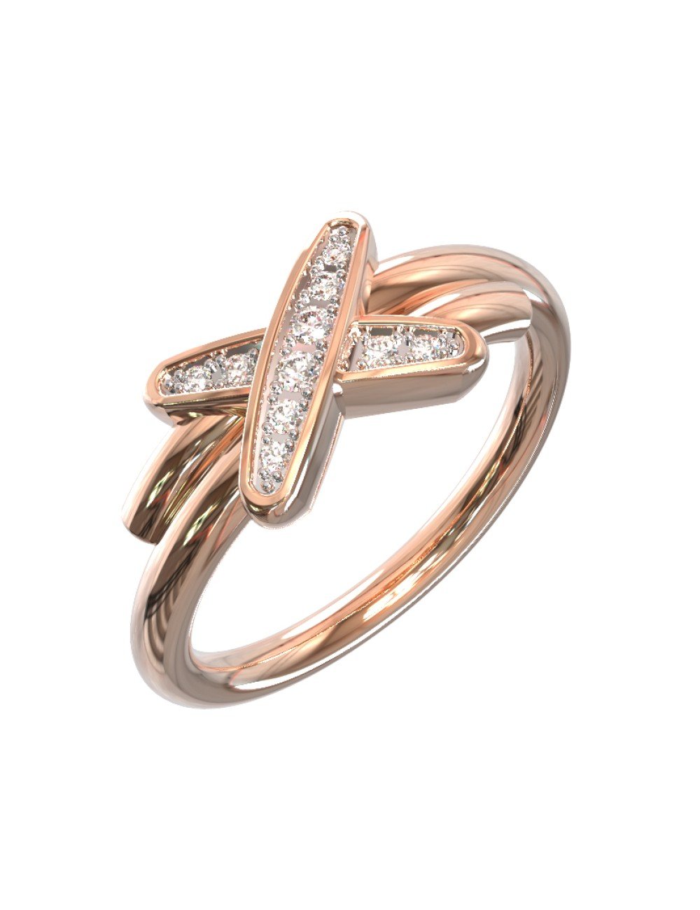 Кольцо из золота c бриллиантами