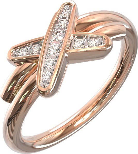 Кольцо из золота c бриллиантами