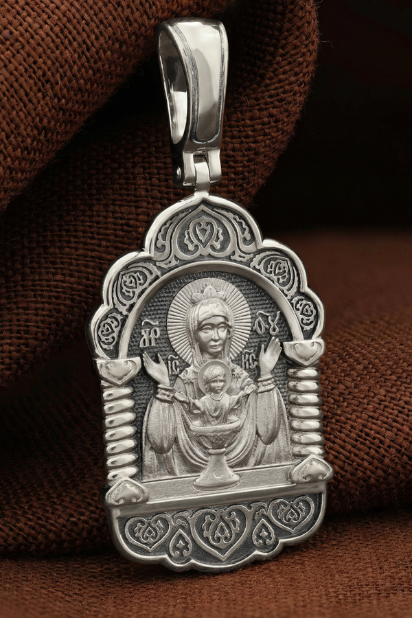 Образок из белого золота 585 пробы