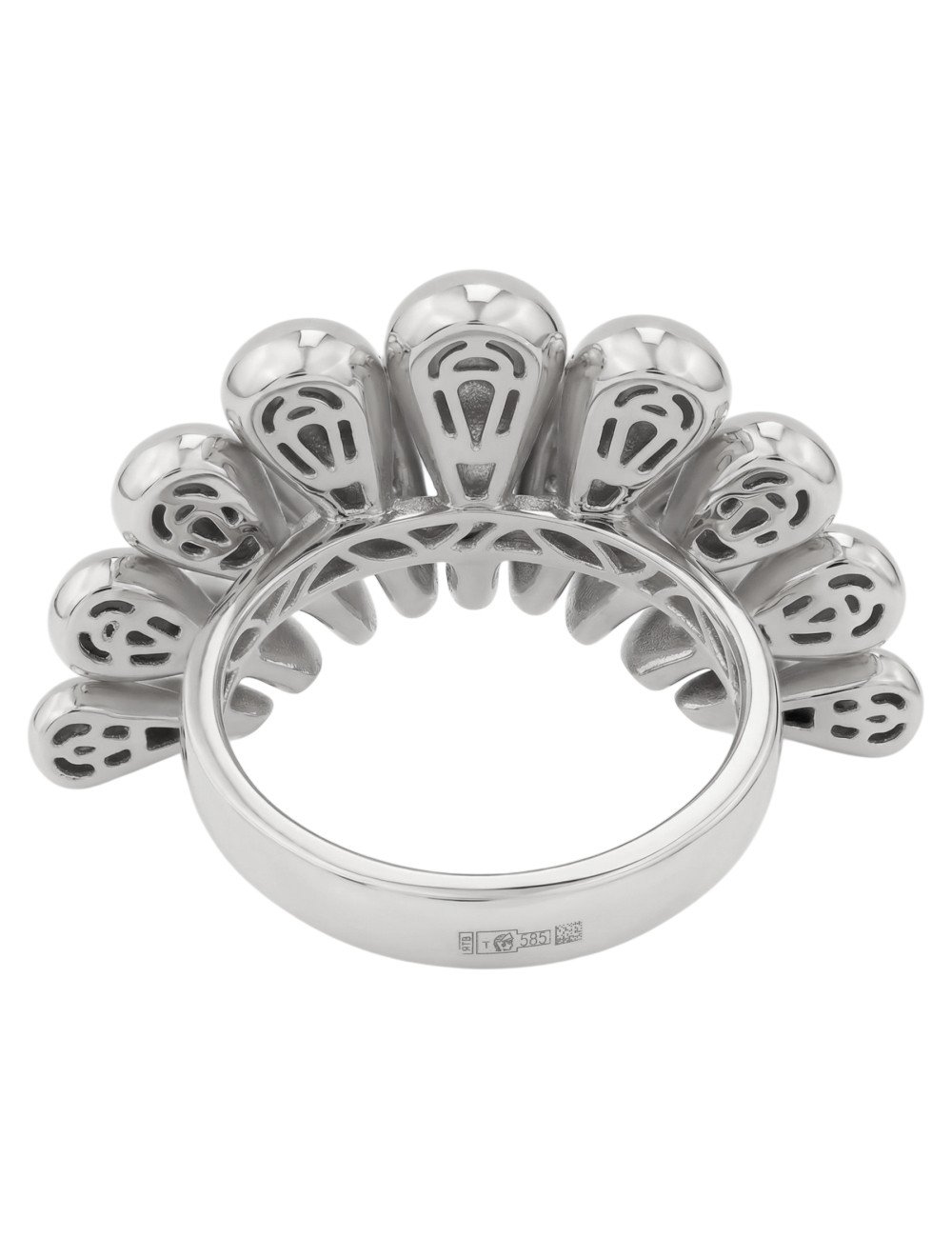 Кольцо из белого золота c бриллиантами