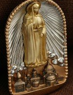 Образок из золота c эмалью