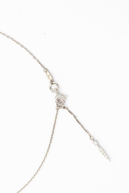 Колье из белого золота 585 пробы c бриллиантами