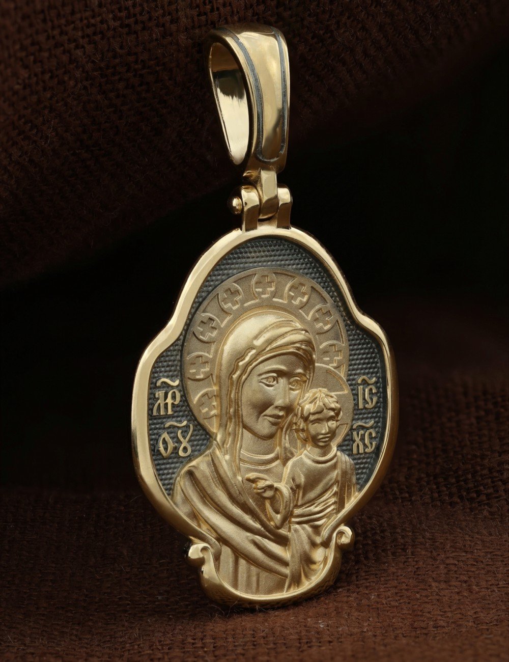 Образок из лимонного золота