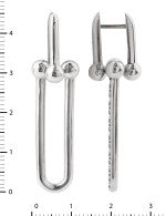 Серьги из белого золота