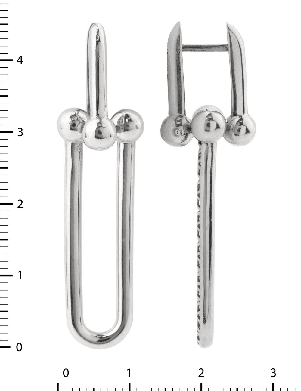 Серьги из белого золота