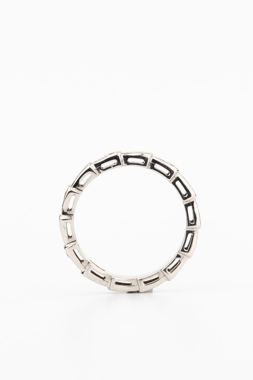 Кольцо из белого золота 585 пробы c бриллиантами