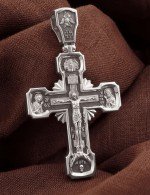 Крест из белого золота