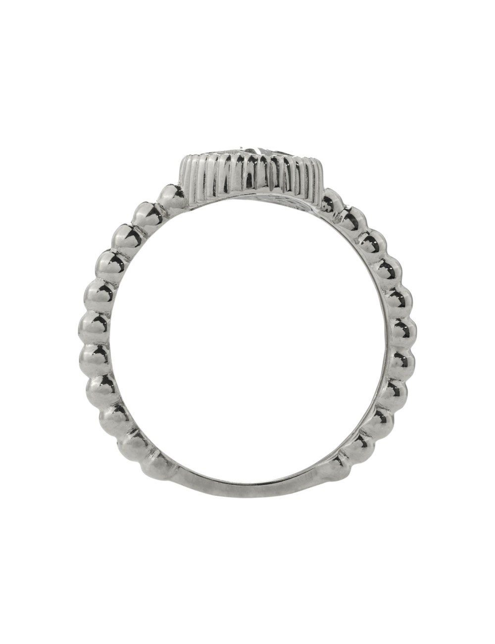 Кольцо из белого золота c бриллиантами и ониксом