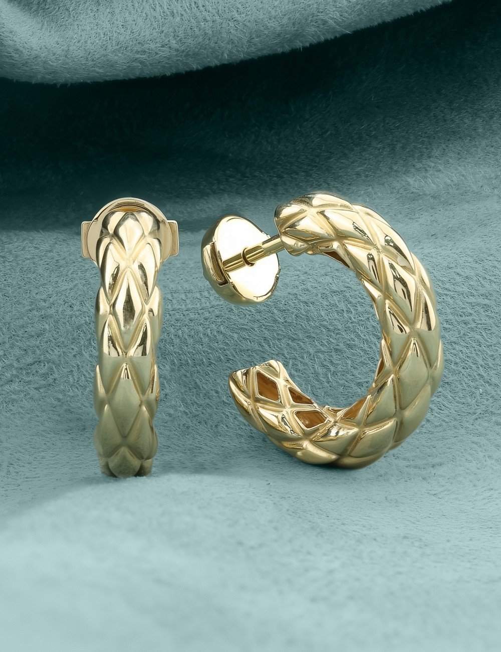 Серьги из лимонного золота