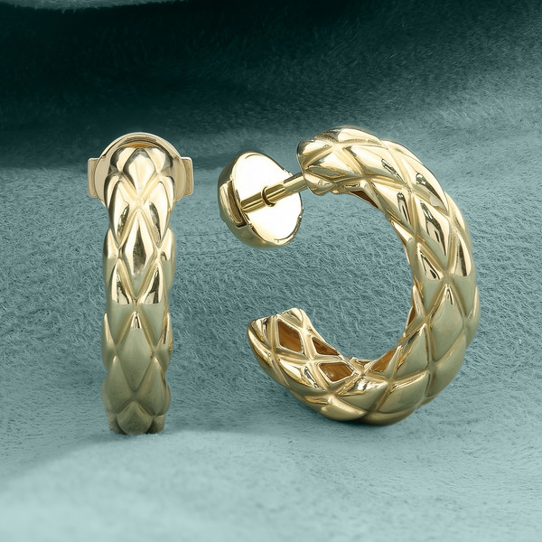 Серьги из лимонного золота 585 пробы