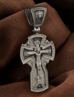 Крест из белого золота
