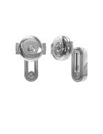 Серьги из белого золота c бриллиантами