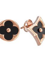 Серьги из золота c ониксом