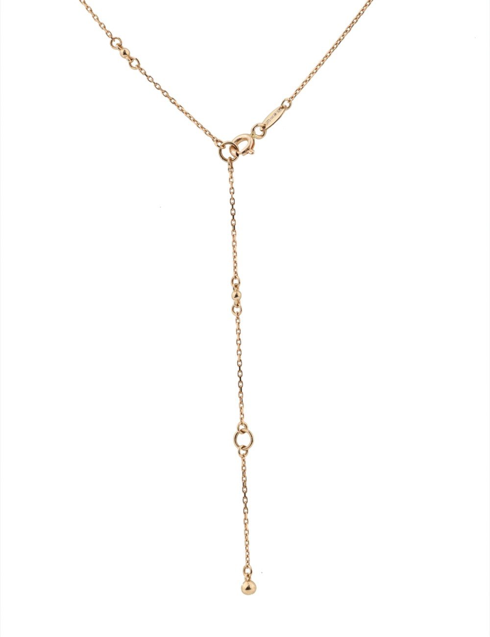 Колье из золота c бриллиантами, ониксом и перламутром