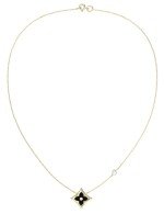 Колье из лимонного золота c бриллиантами и ониксом