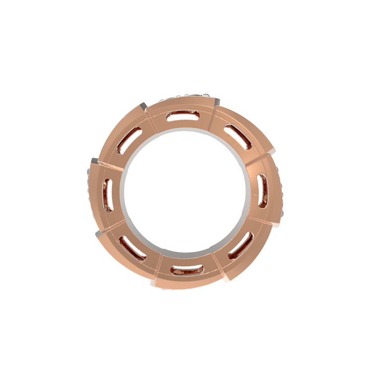 Подвеска из красного золота 585 пробы c бриллиантами