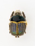 Кольцо из лимонного золота c эмалью, фианитом и турмалином