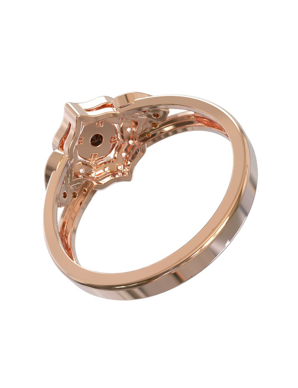 Кольцо из золота c бриллиантами