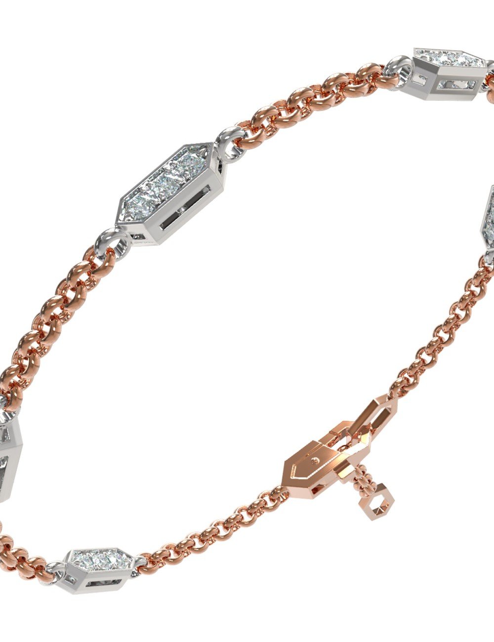 Браслет из золота c бриллиантами