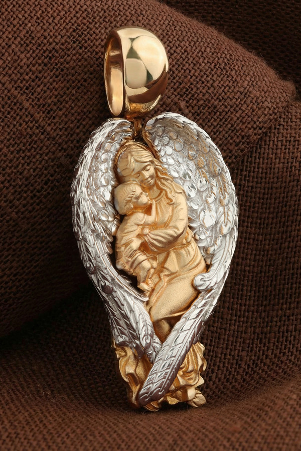 Нательная икона из красного золота 585 пробы