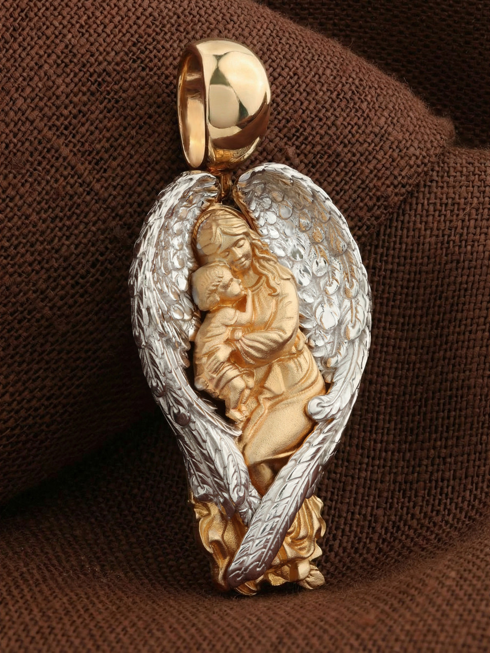 Нательная икона из красного золота 585 пробы