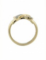 Кольцо из лимонного золота c бриллиантами