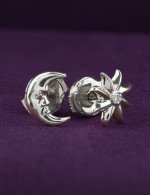 Серьги из белого золота c бриллиантами