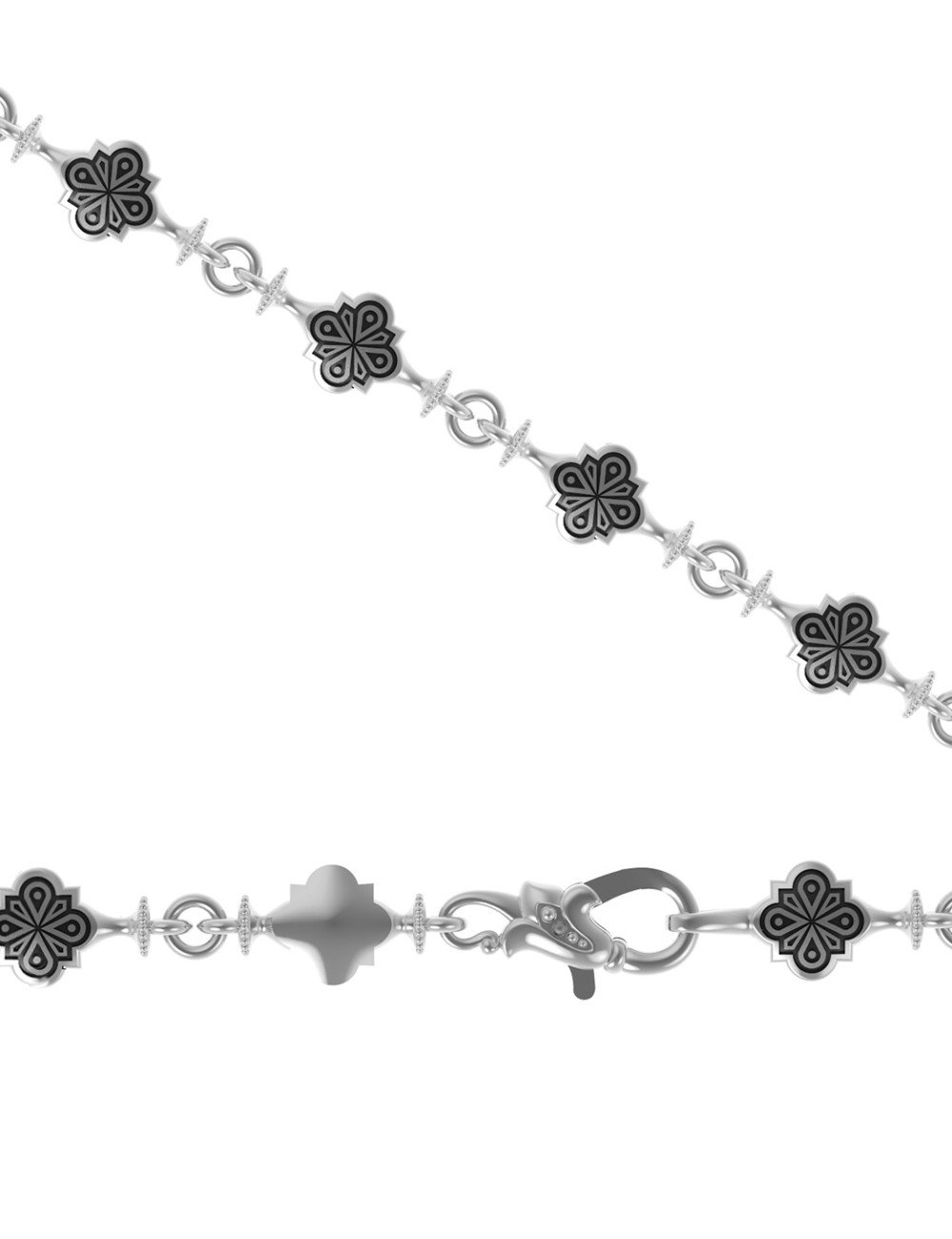 Цепь из белого золота