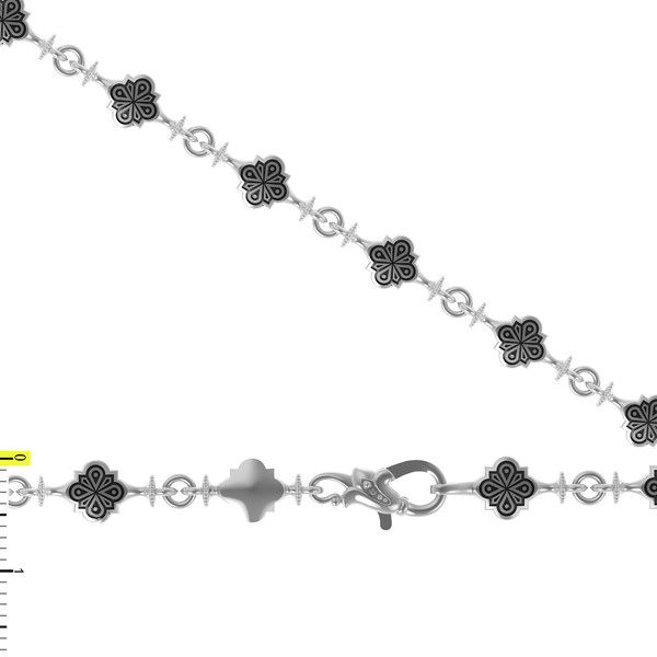 Цепь из белого золота 585 пробы