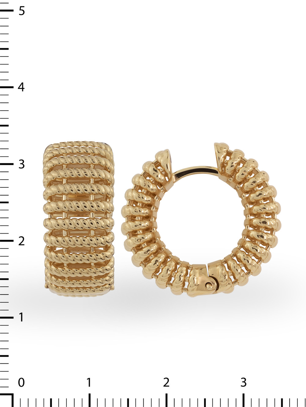 Серьги из красного золота 585 пробы