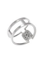 Кольцо из белого золота c бриллиантами