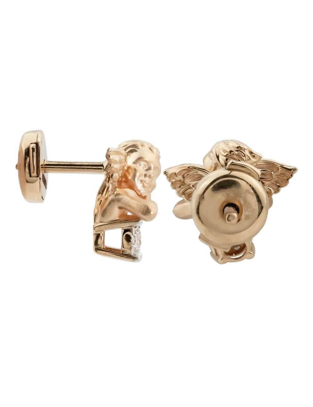 Серьги из золота c бриллиантами