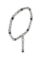 Браслет из белого золота c ониксом