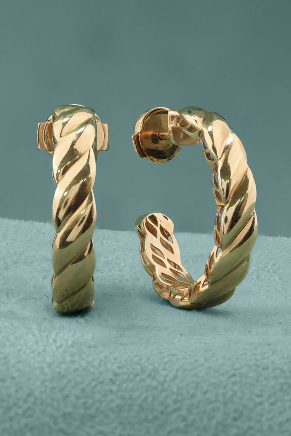 Серьги из красного золота 585 пробы