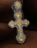 Крест из белого золота