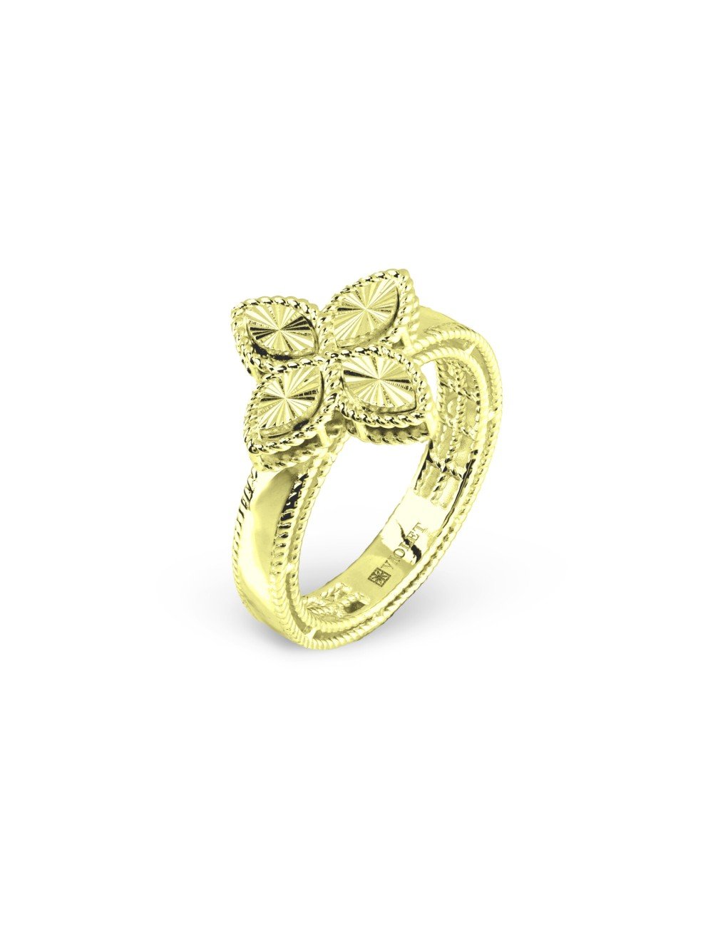 Кольцо из лимонного золота