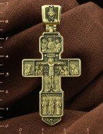 Крест из лимонного золота