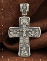 Крест из белого золота
