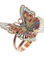 Кольцо из золота c эмалью