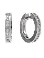 Серьги из белого золота c бриллиантами