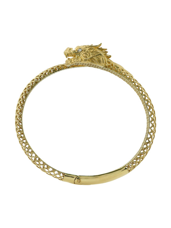 Браслет из лимонного золота 585 пробы c бриллиантами