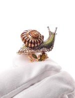 Кольцо из золота c эмалью