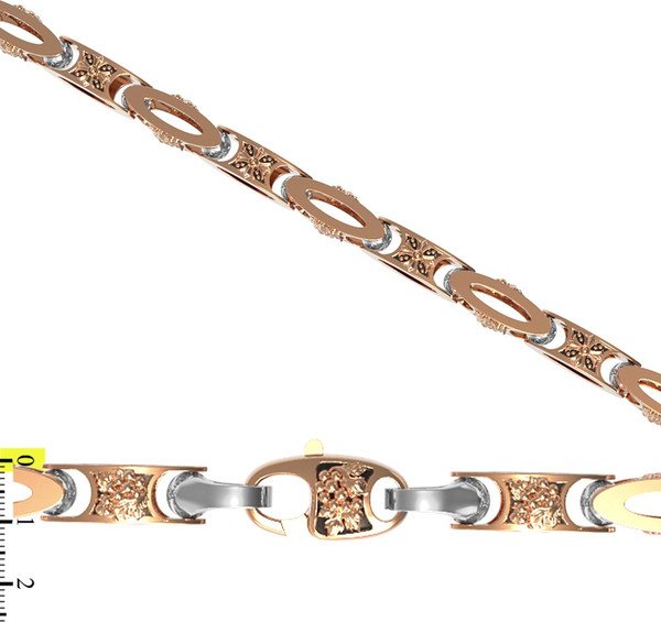 Цепь из красного золота 585 пробы