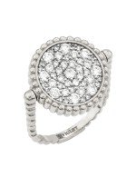 Кольцо из белого золота c бриллиантами