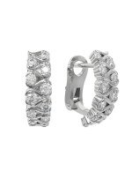 Серьги из белого золота c бриллиантами