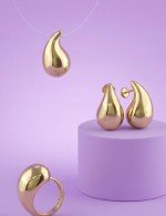 Серьги из лимонного золота 585 пробы