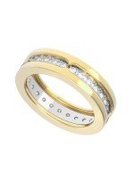 Кольцо из лимонного золота c бриллиантами