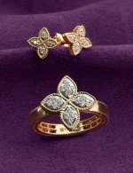 Серьги из золота c бриллиантами