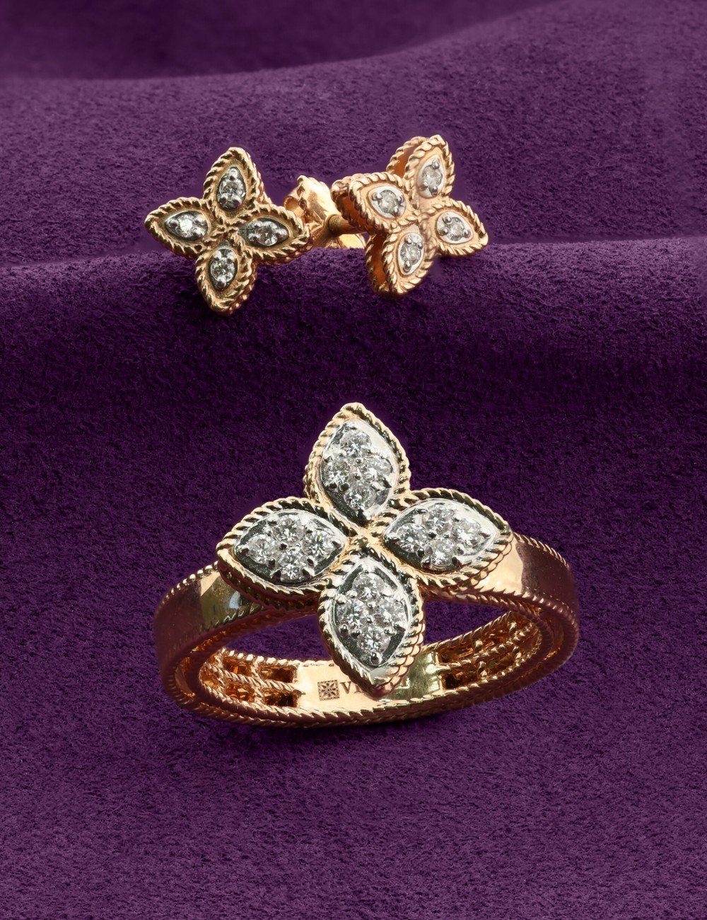 Серьги из золота c бриллиантами